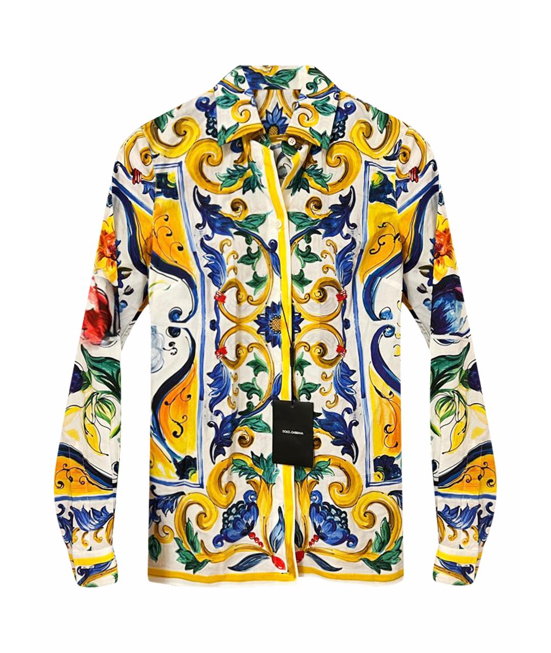 DOLCE&GABBANA Мульти хлопковая рубашка, фото 1