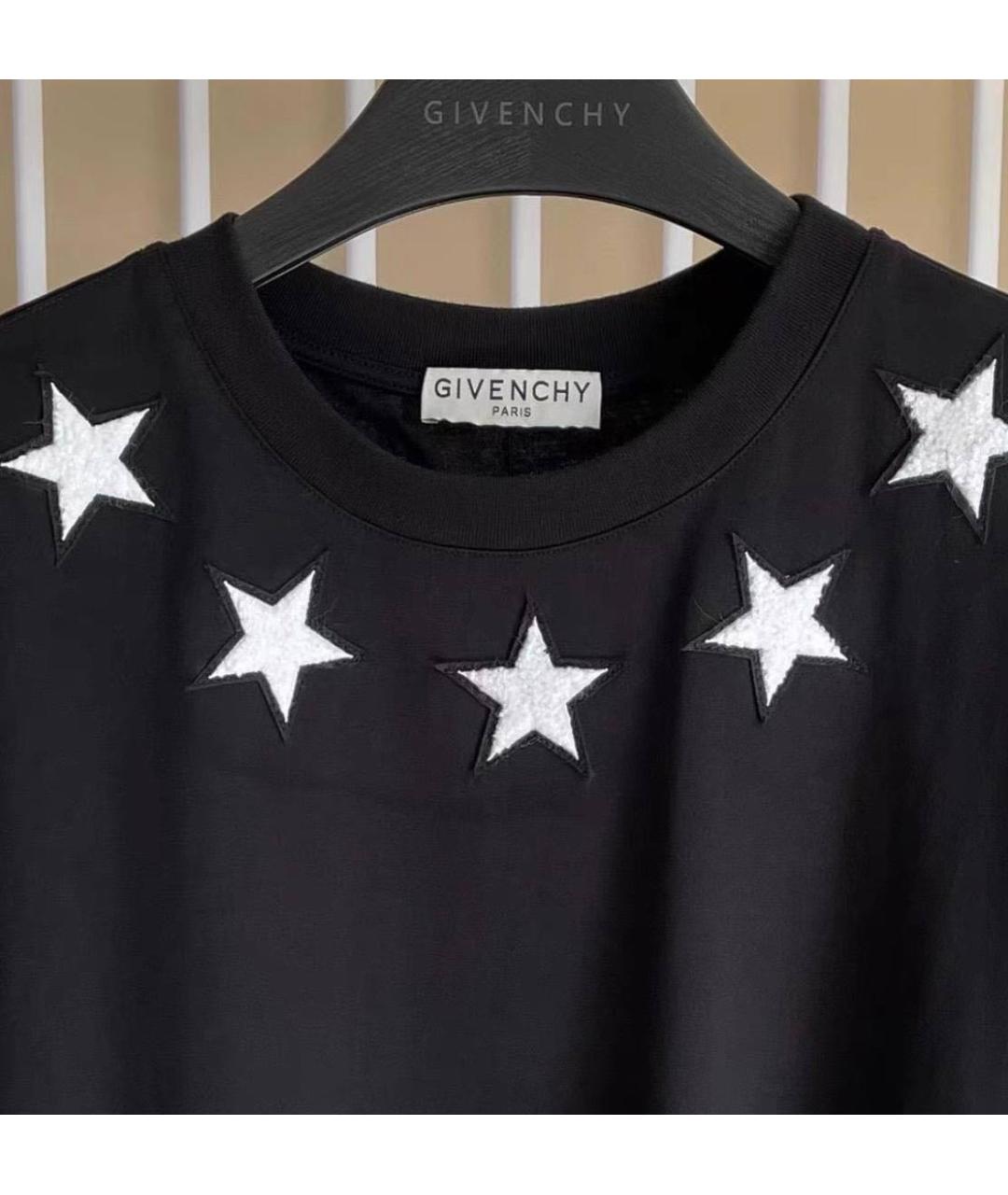 GIVENCHY Черная хлопковая футболка, фото 3