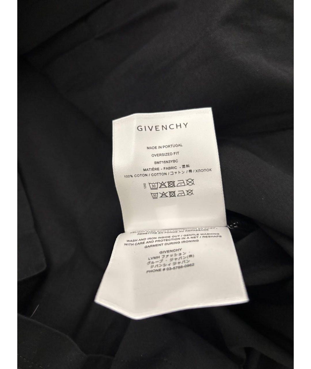 GIVENCHY Черная хлопковая футболка, фото 6