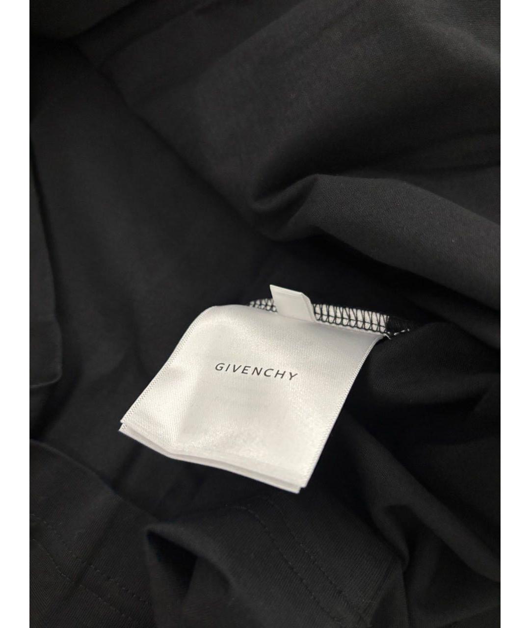 GIVENCHY Черная хлопковая футболка, фото 5