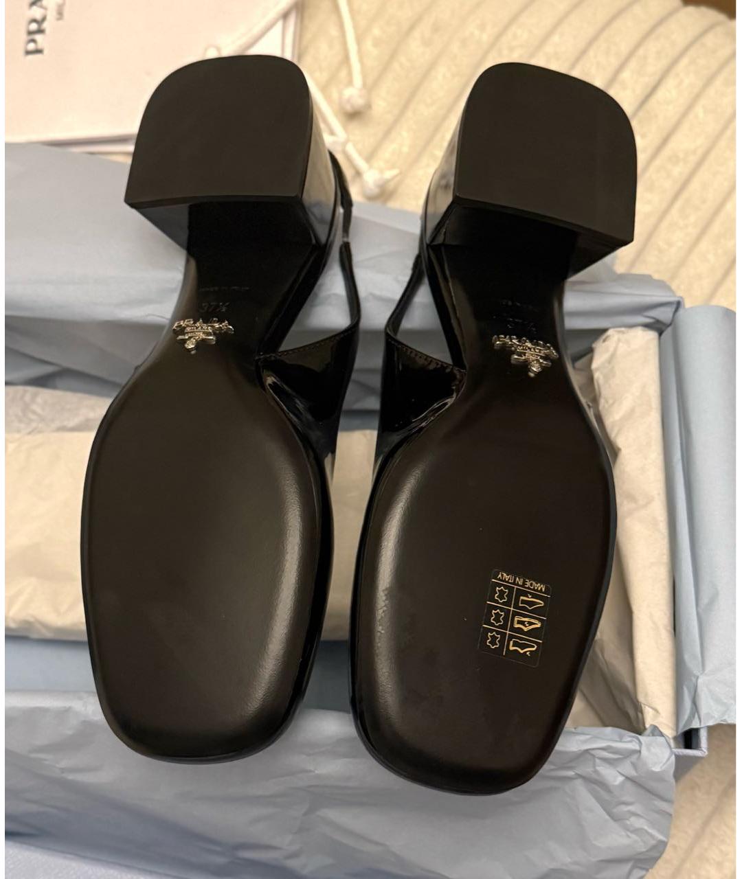 PRADA Черные туфли из лакированной кожи, фото 4