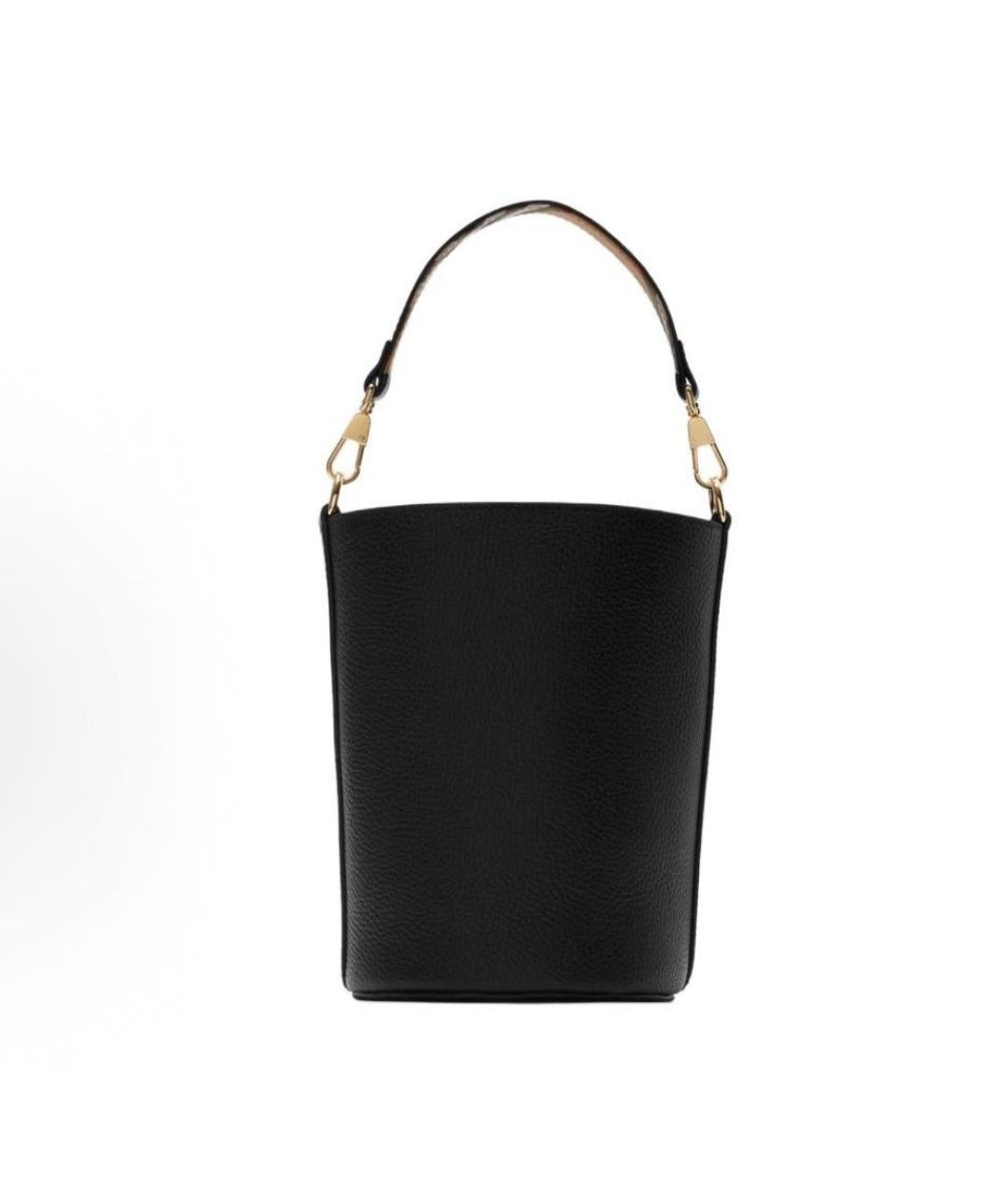 BURBERRY Черная кожаная сумка через плечо, фото 3