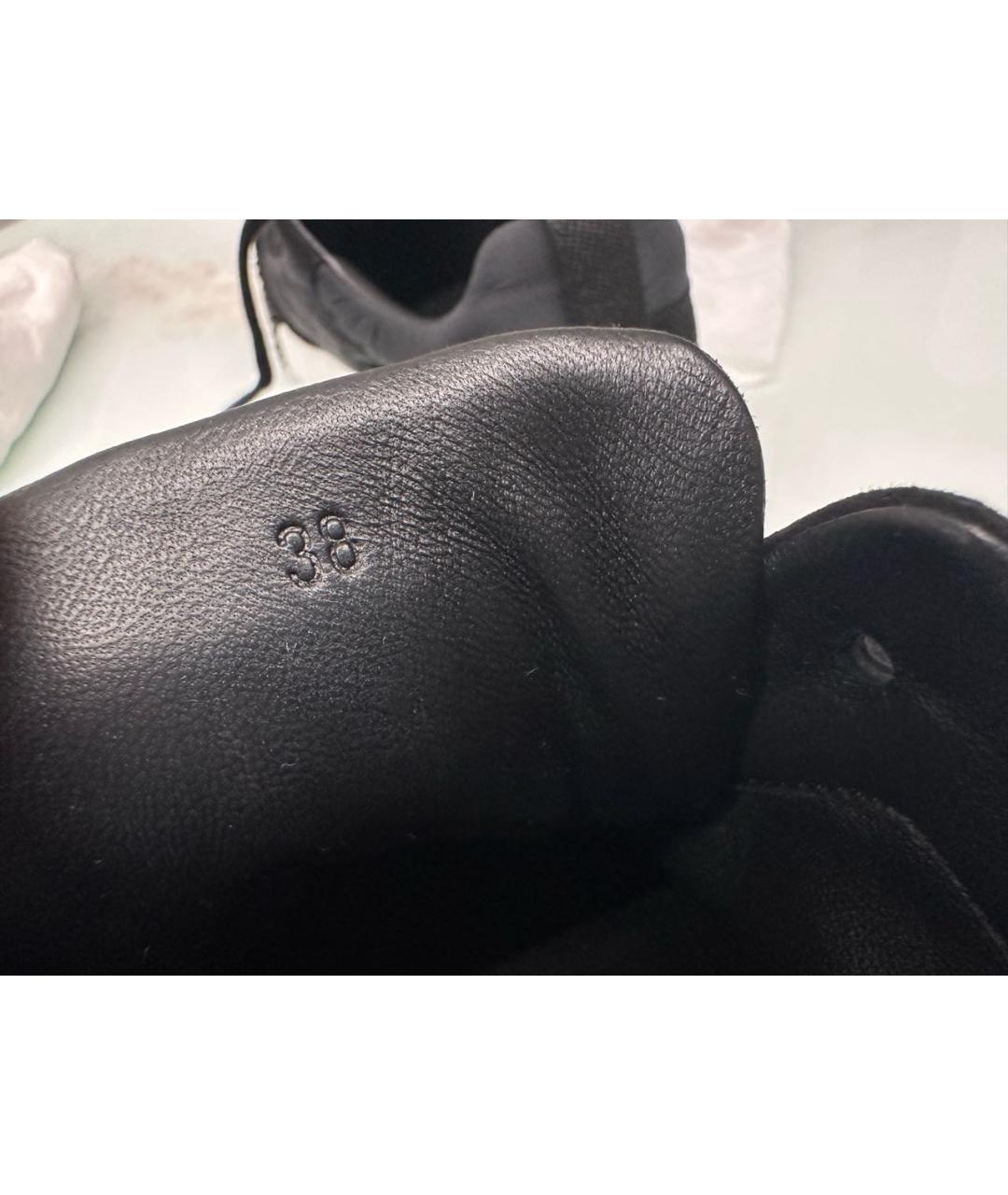 HERMES Черные замшевые кроссовки, фото 7