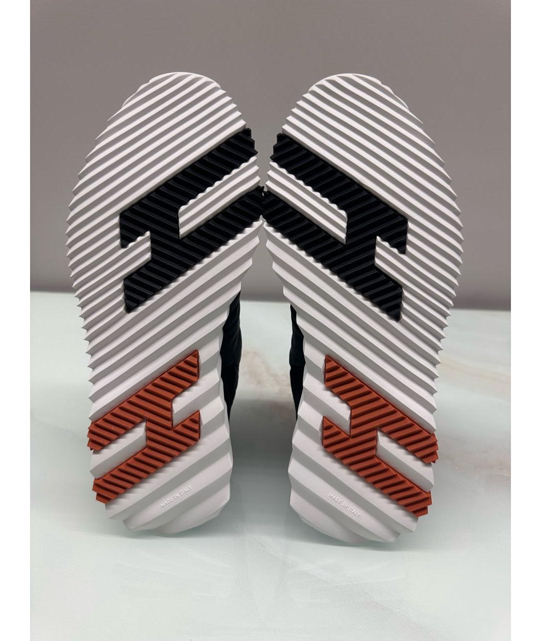 HERMES Черные замшевые кроссовки, фото 5