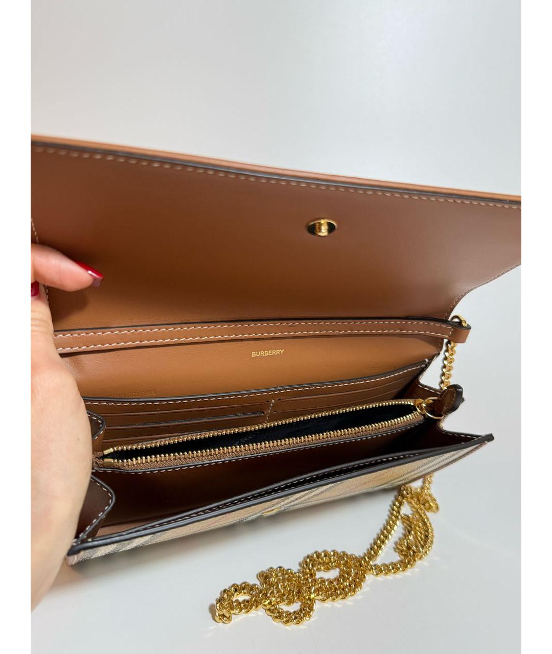 BURBERRY Бежевая сумка через плечо, фото 4