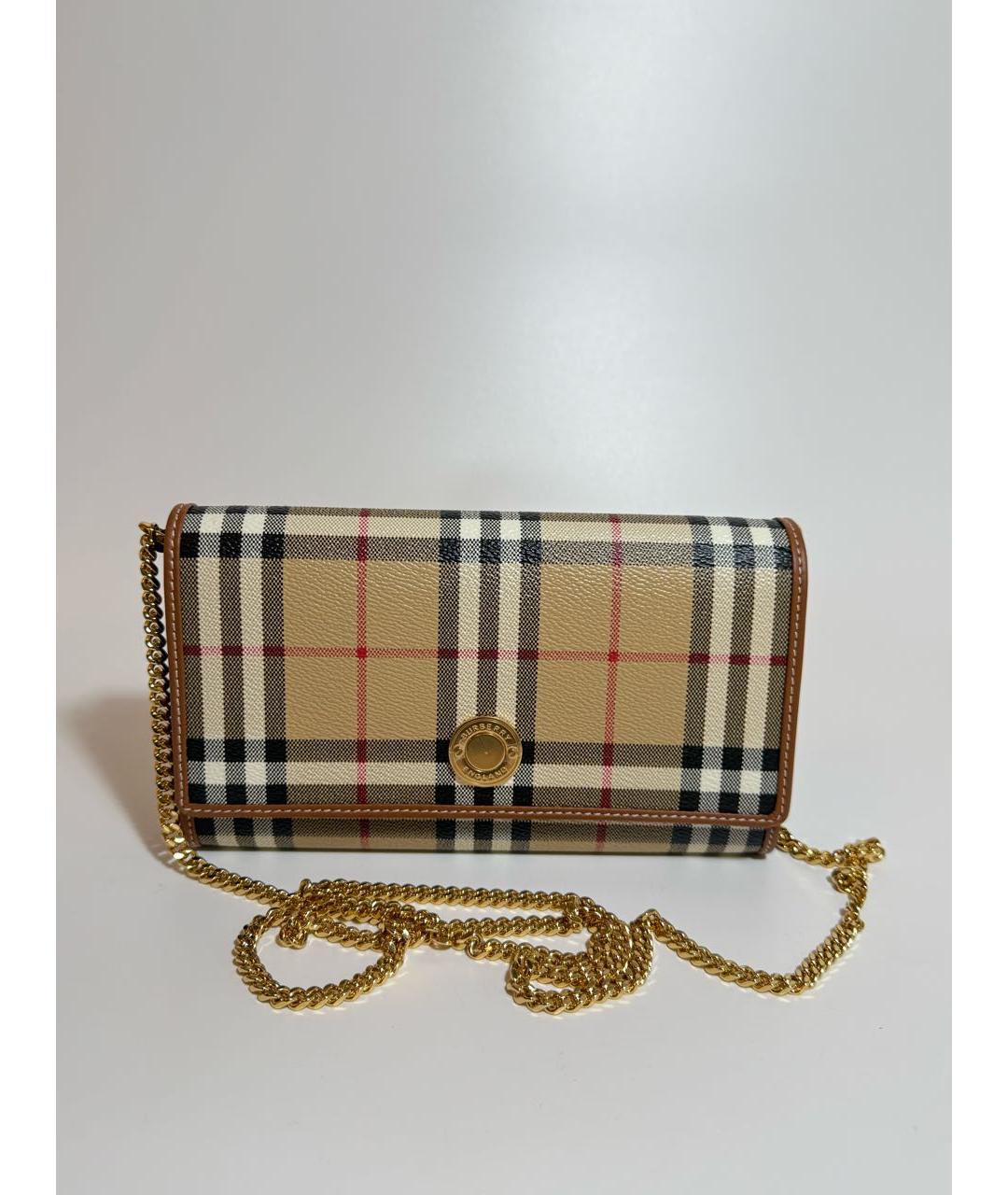 BURBERRY Бежевая сумка через плечо, фото 6