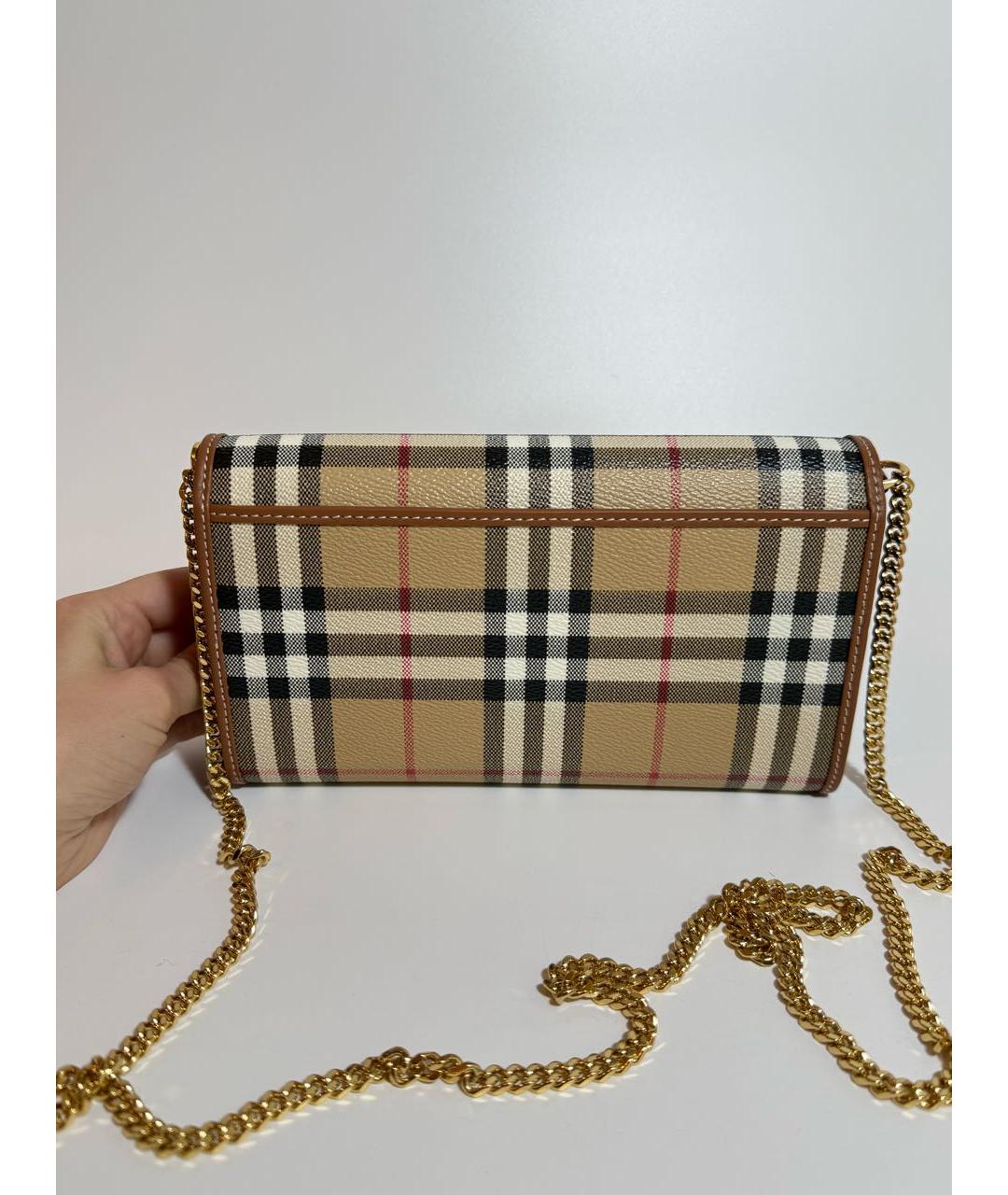 BURBERRY Бежевая сумка через плечо, фото 3