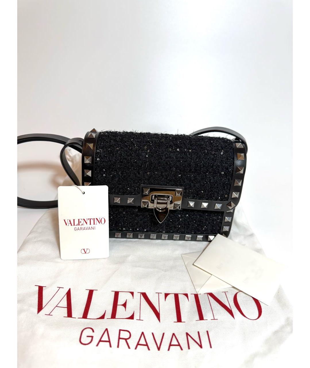 VALENTINO Черная сумка через плечо, фото 5