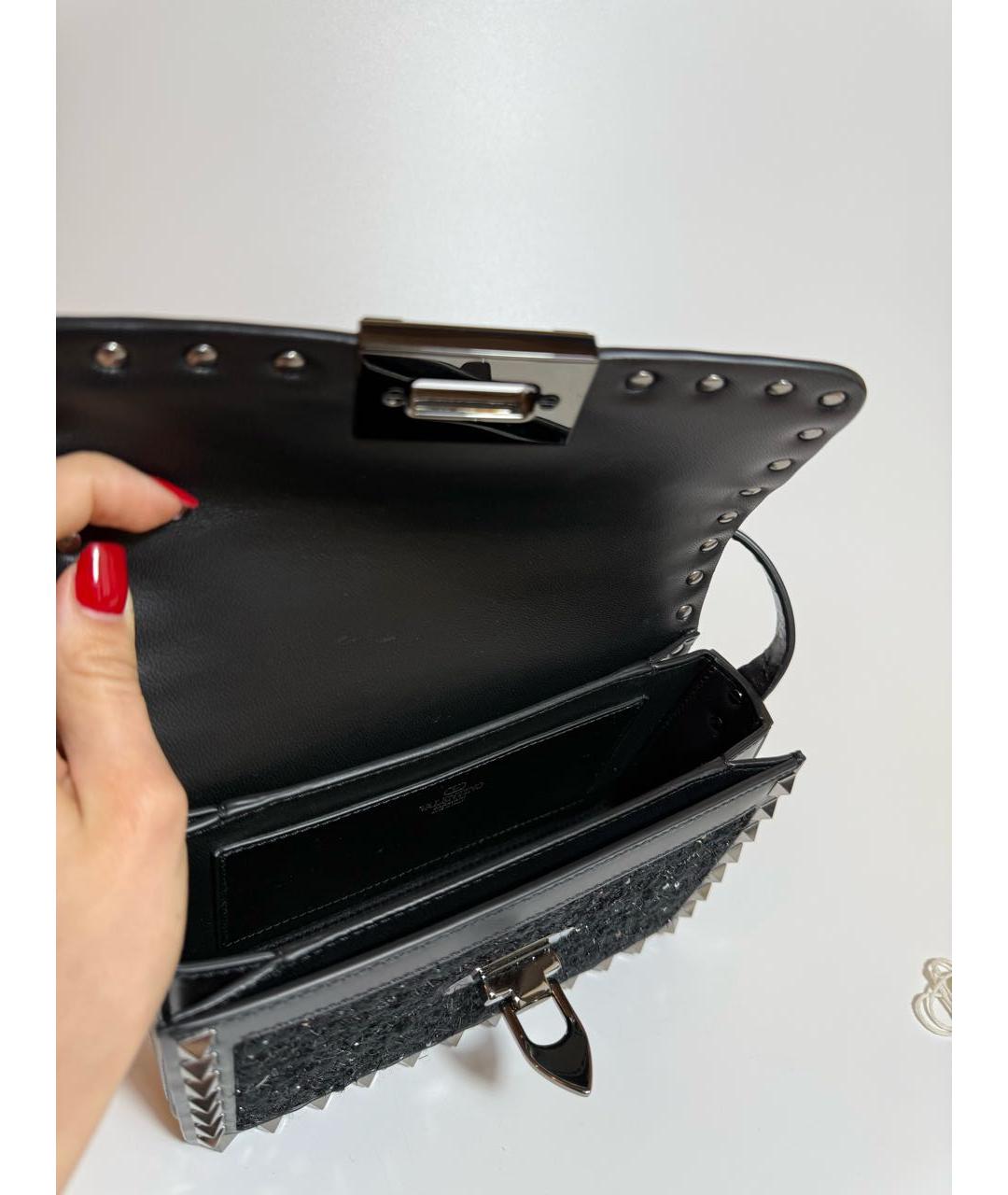 VALENTINO Черная сумка через плечо, фото 4