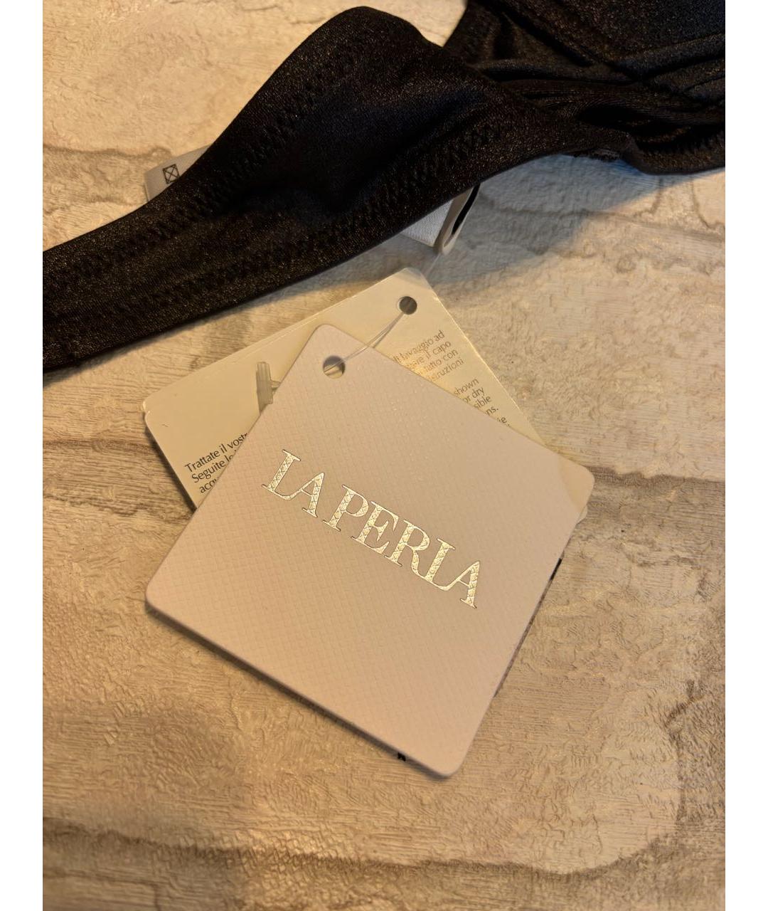 LA PERLA Черный полиэстеровый купальник, фото 2