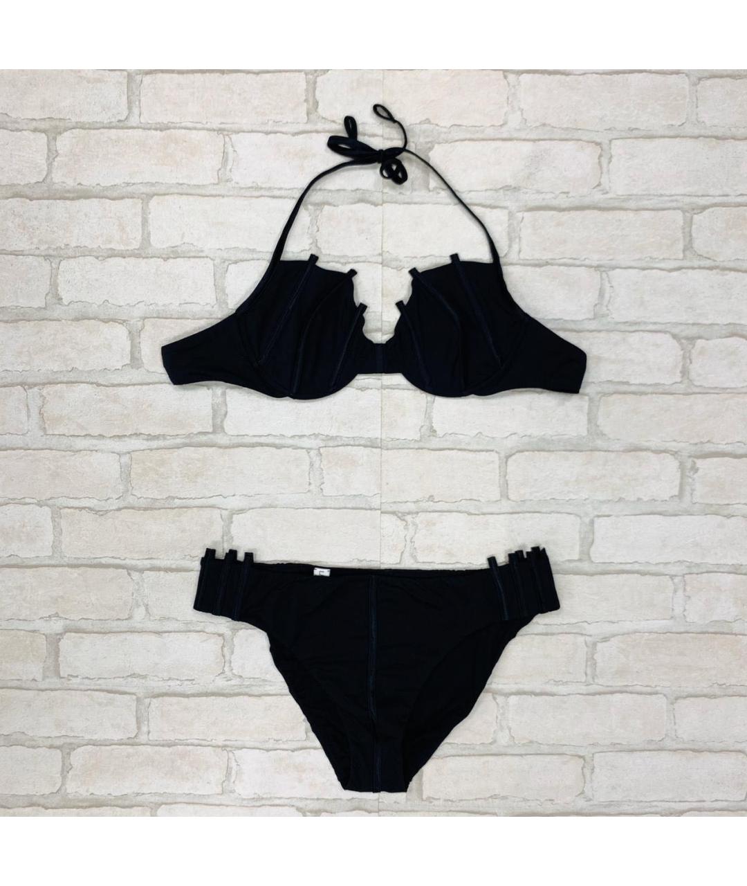 LA PERLA Черный полиэстеровый купальник, фото 9