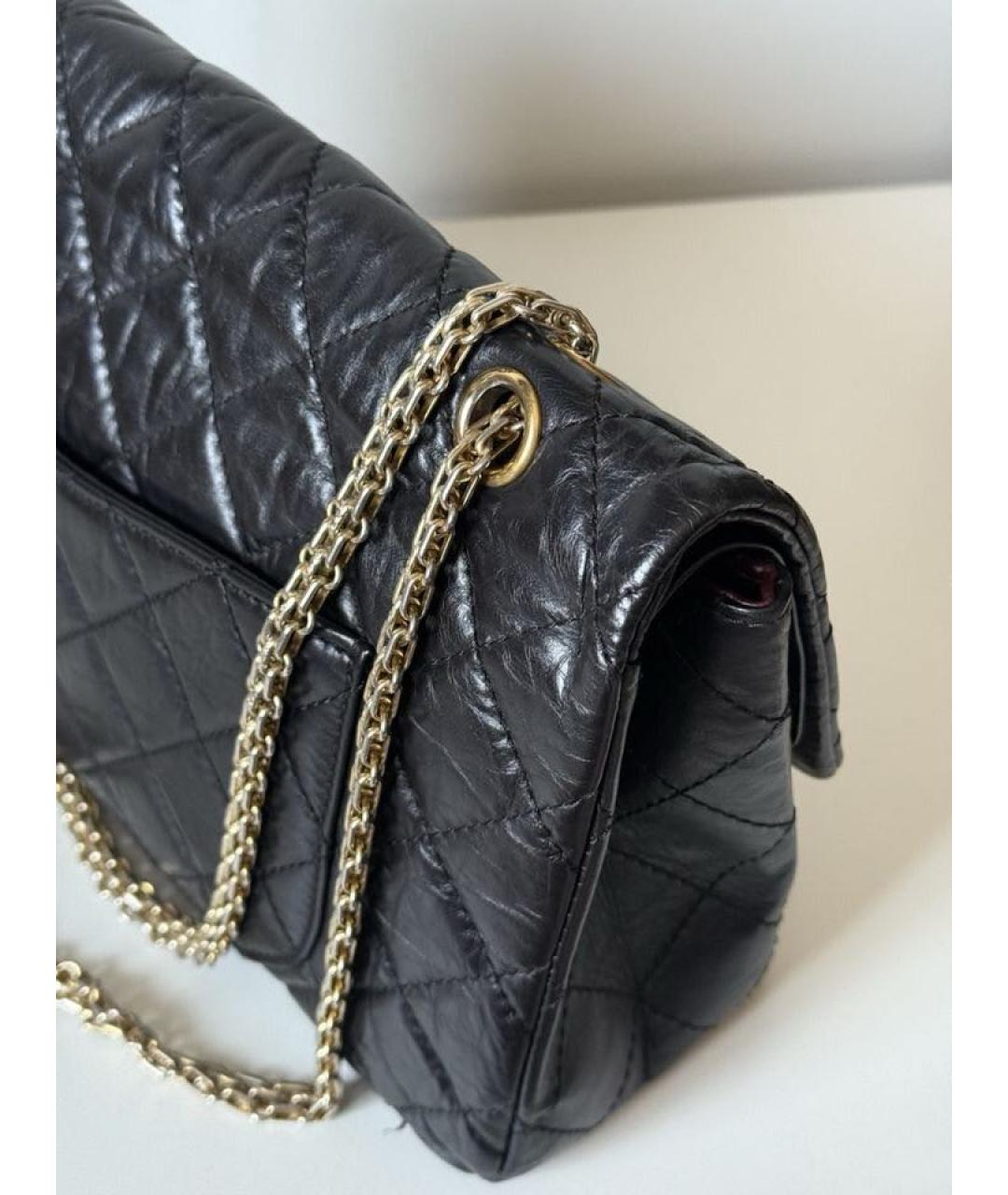 CHANEL Черная кожаная сумка через плечо, фото 6