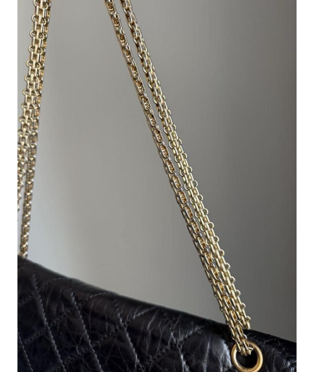 CHANEL Черная кожаная сумка через плечо, фото 8