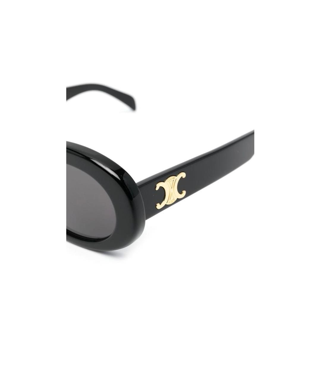 CELINE Черные пластиковые солнцезащитные очки, фото 3