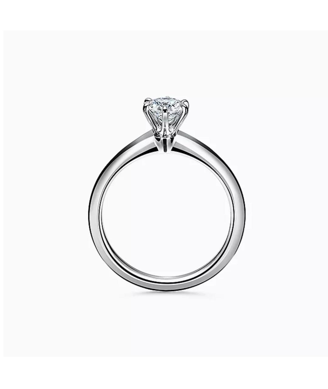 TIFFANY&CO Белое платиновое кольцо, фото 2