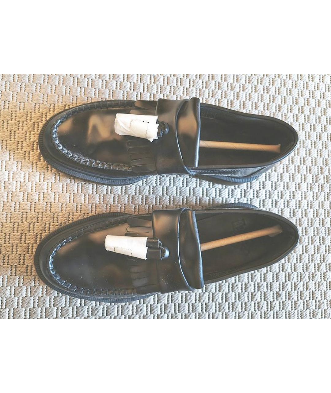 DR. MARTENS Черные кожаные лоферы, фото 2