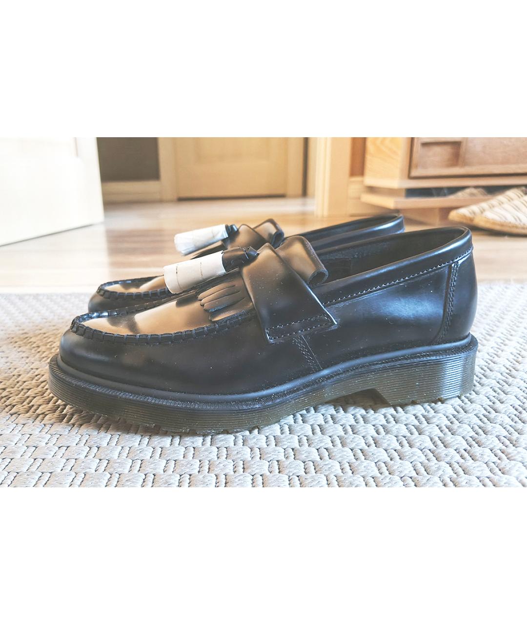 DR. MARTENS Черные кожаные лоферы, фото 6