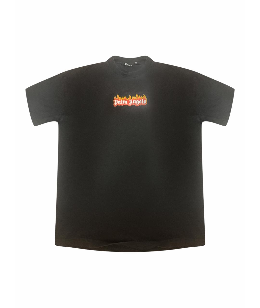 PALM ANGELS Черная хлопковая футболка, фото 1