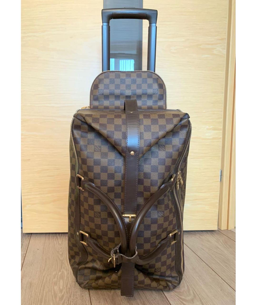 LOUIS VUITTON Коричневый чемодан, фото 2