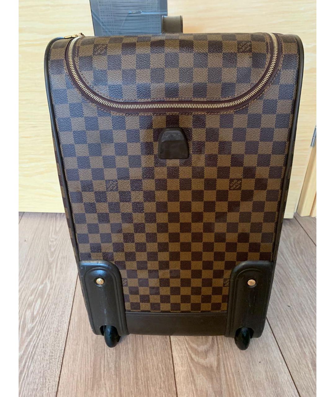 LOUIS VUITTON Коричневый чемодан, фото 3