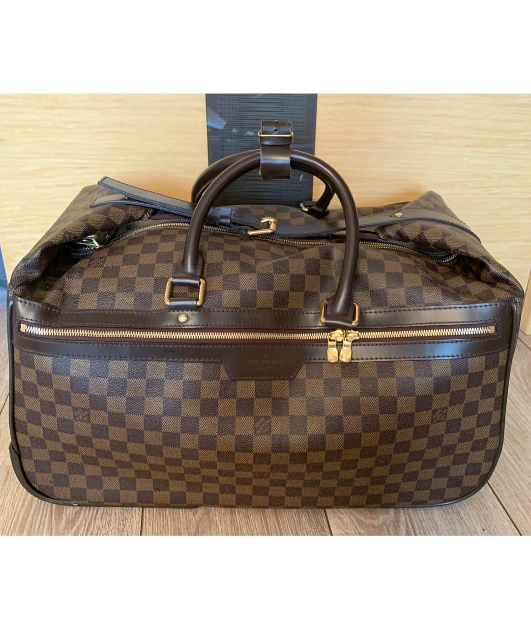 LOUIS VUITTON Коричневый чемодан, фото 5