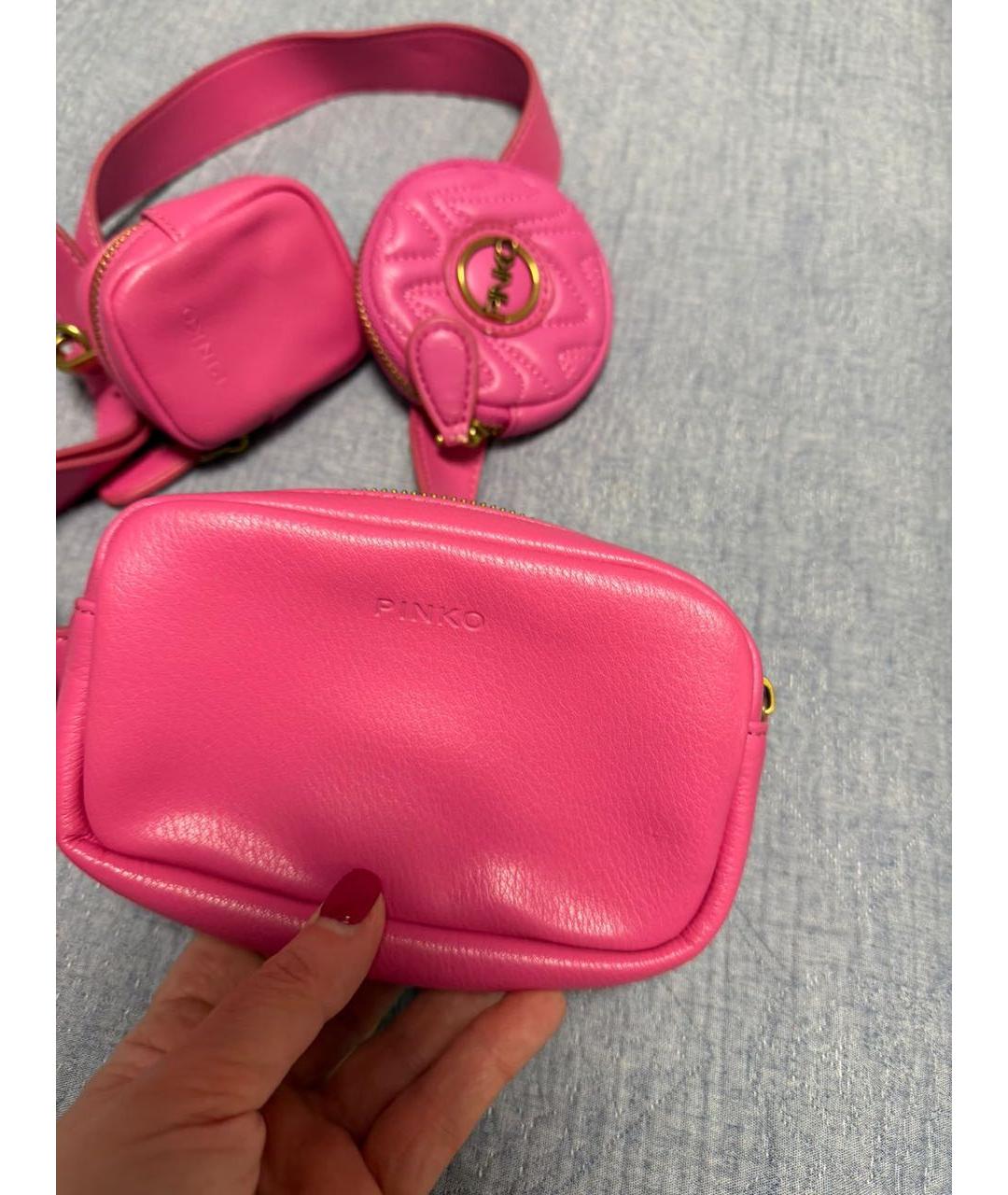 PINKO Фуксия поясная сумка из искусственной кожи, фото 2
