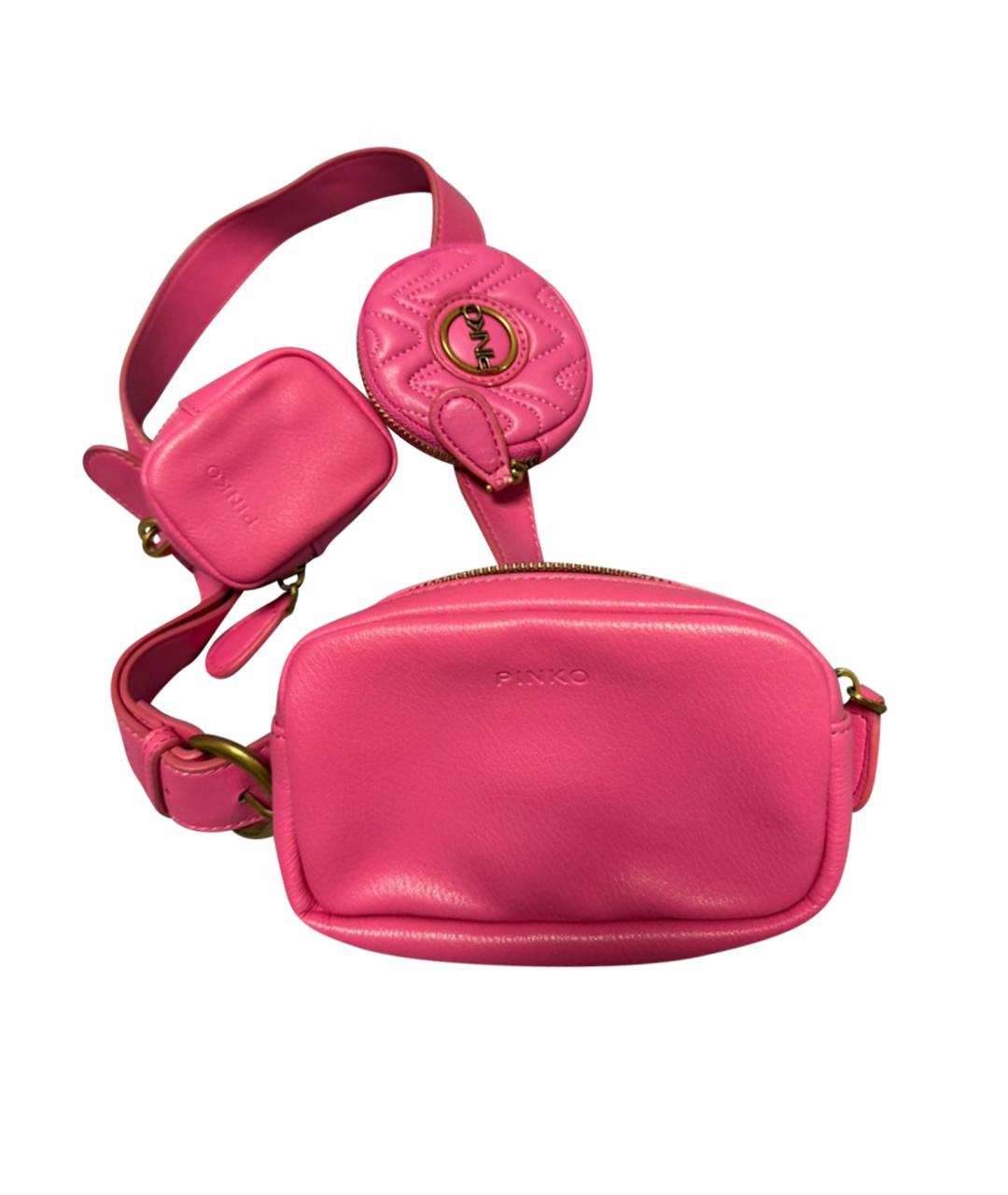 PINKO Фуксия поясная сумка из искусственной кожи, фото 1