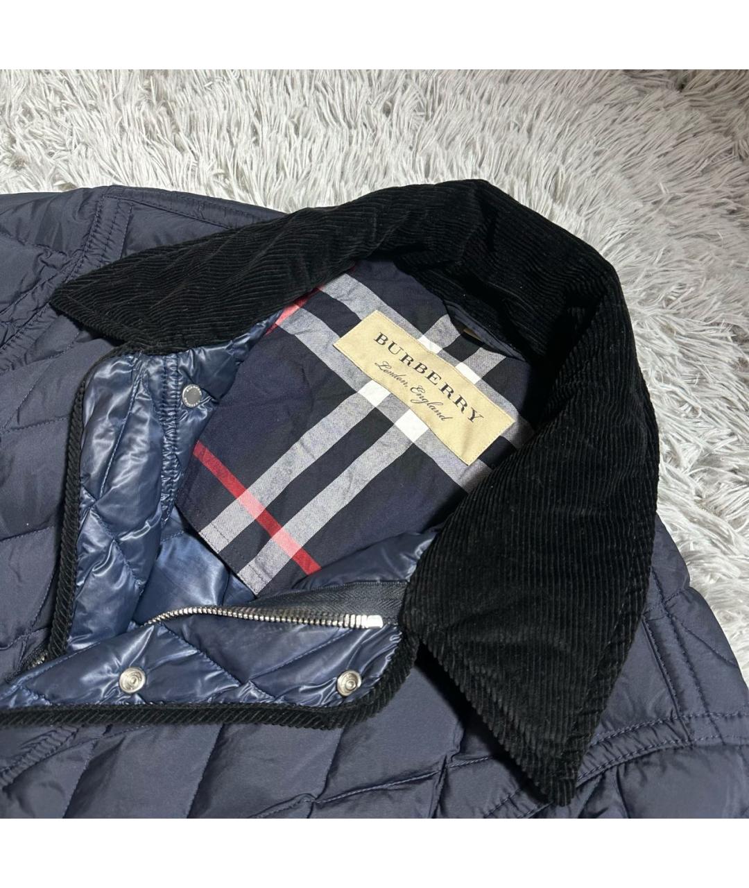 BURBERRY Темно-синяя куртка, фото 6
