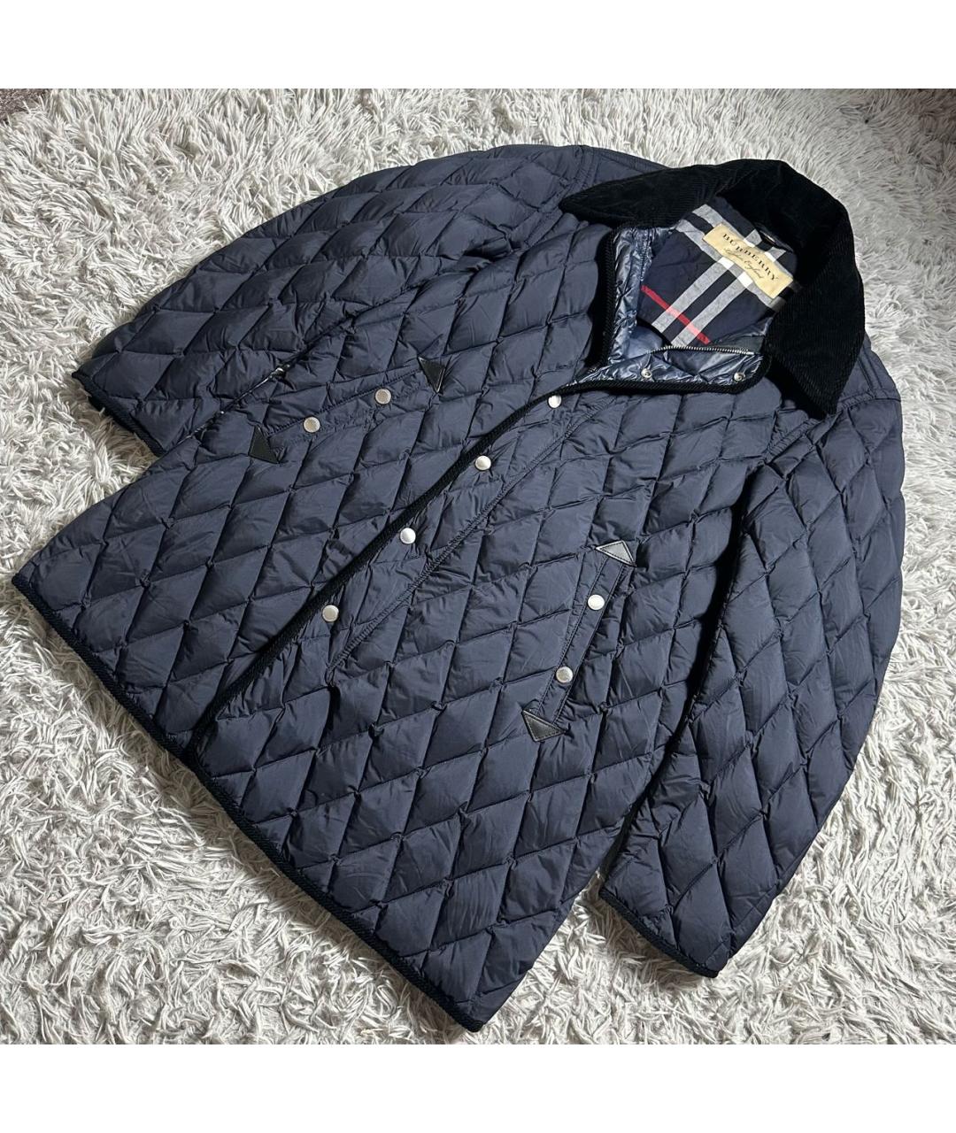 BURBERRY Темно-синяя куртка, фото 2