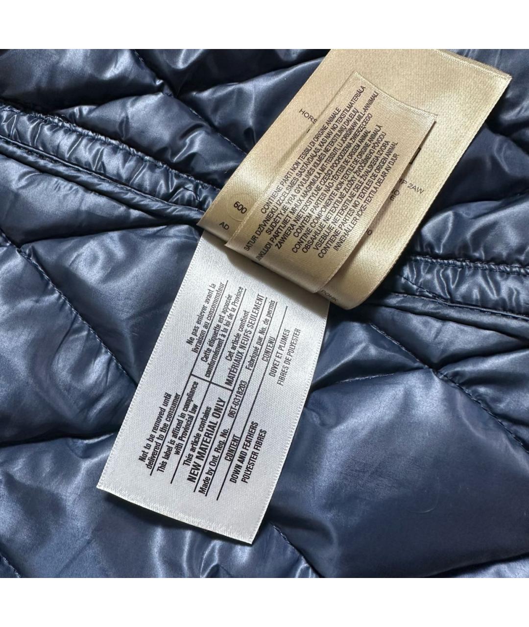 BURBERRY Темно-синяя куртка, фото 4