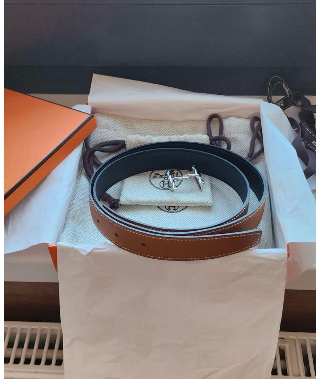 HERMES Мульти кожаный ремень, фото 3