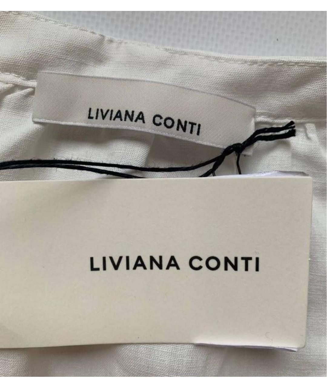 LIVIANA CONTI Белая льняная блузы, фото 3