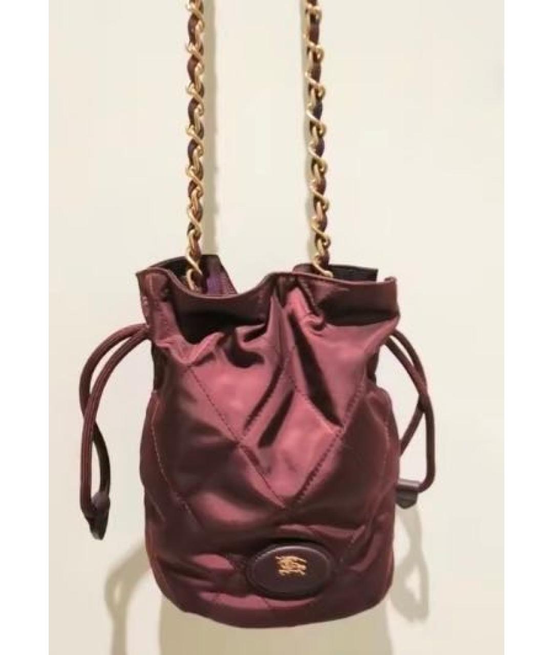 BURBERRY Бордовая сумка через плечо, фото 5