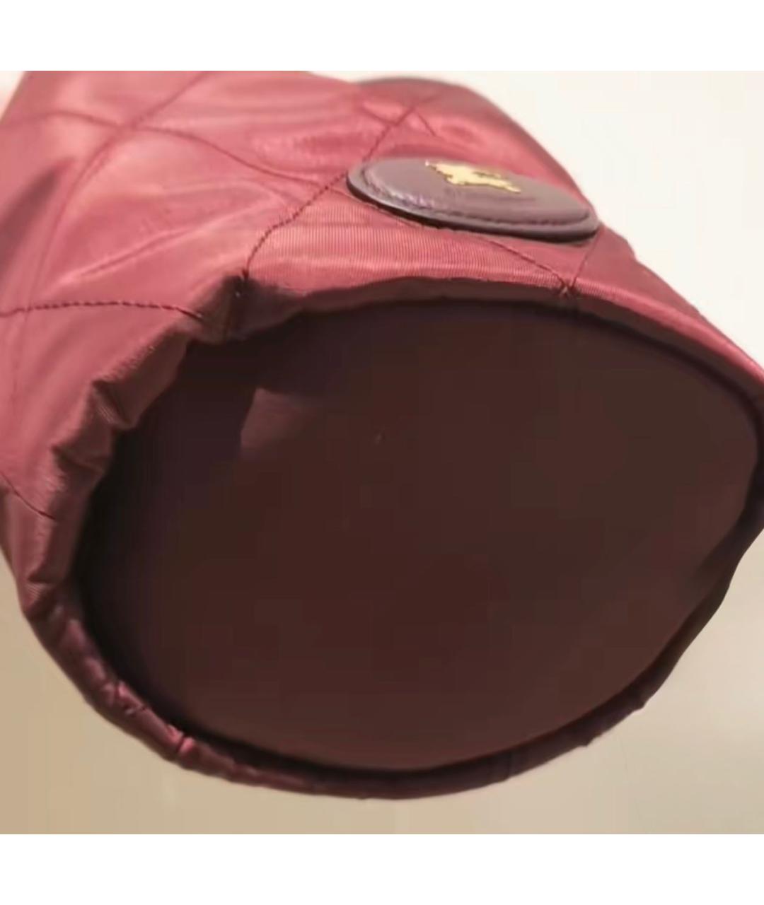 BURBERRY Бордовая сумка через плечо, фото 8