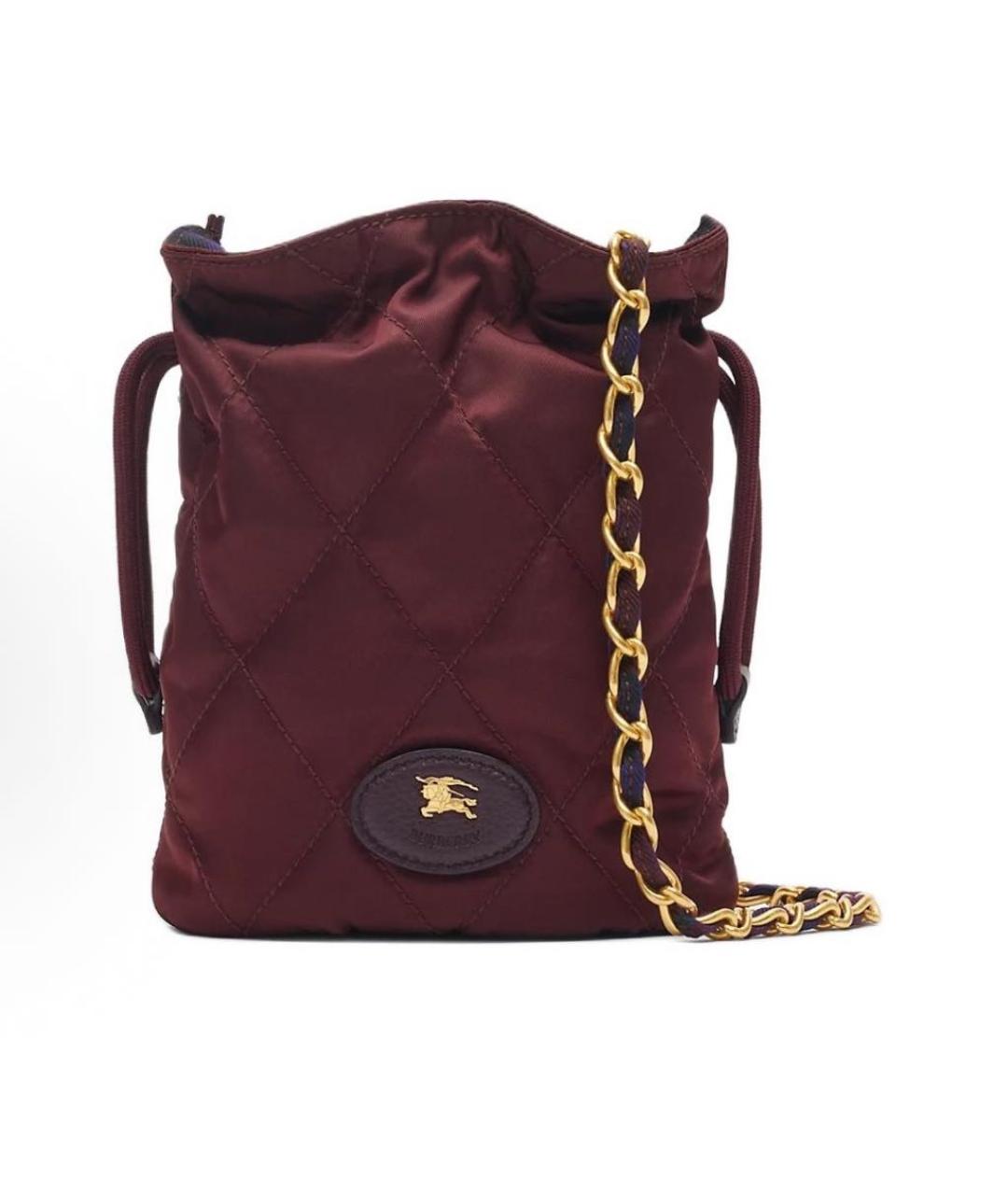 BURBERRY Бордовая сумка через плечо, фото 9