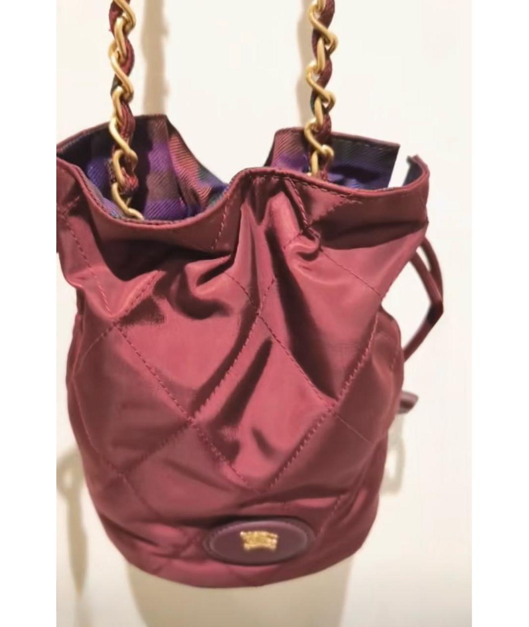 BURBERRY Бордовая сумка через плечо, фото 6