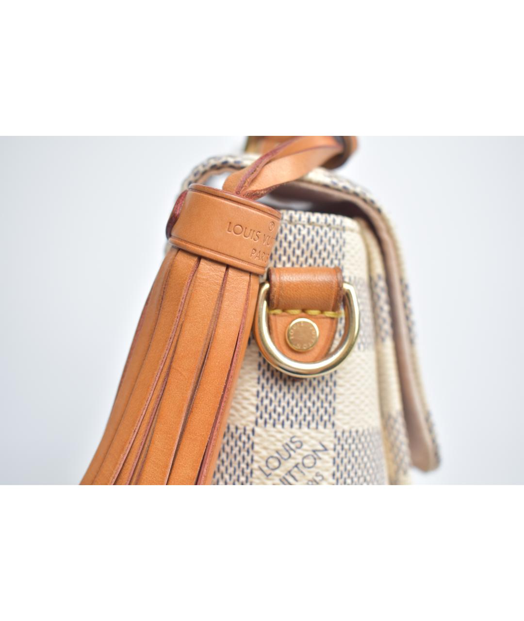 LOUIS VUITTON Белая сумка через плечо, фото 9