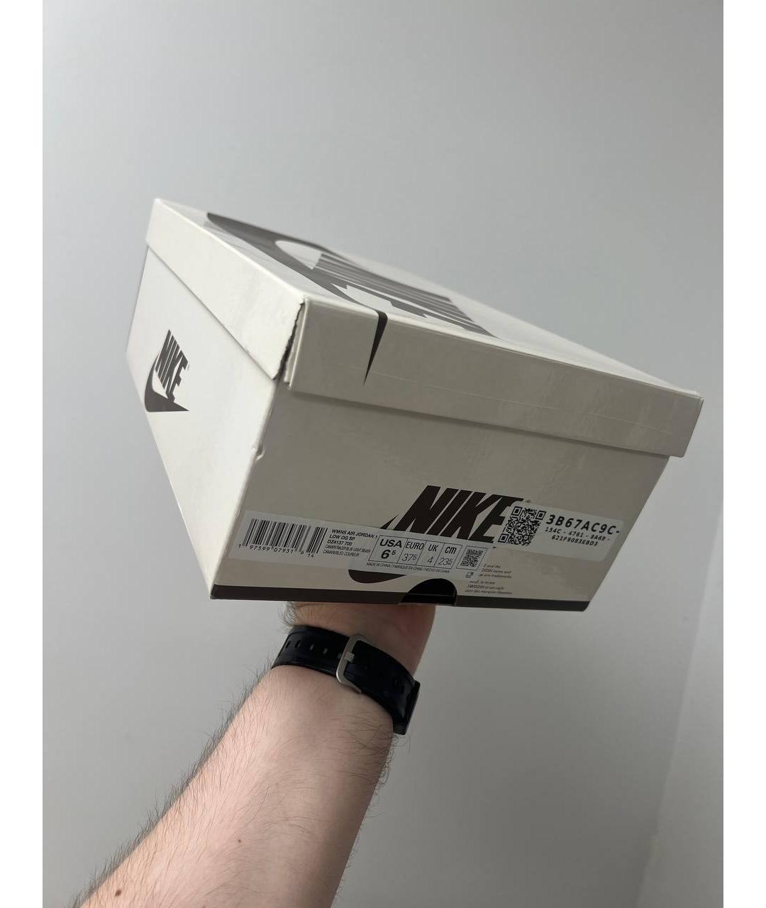 NIKE Желтые кожаные кроссовки, фото 5