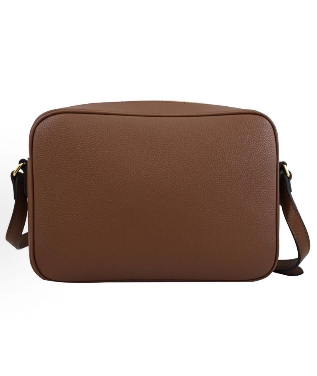 BURBERRY Коричневая кожаная сумка через плечо, фото 5