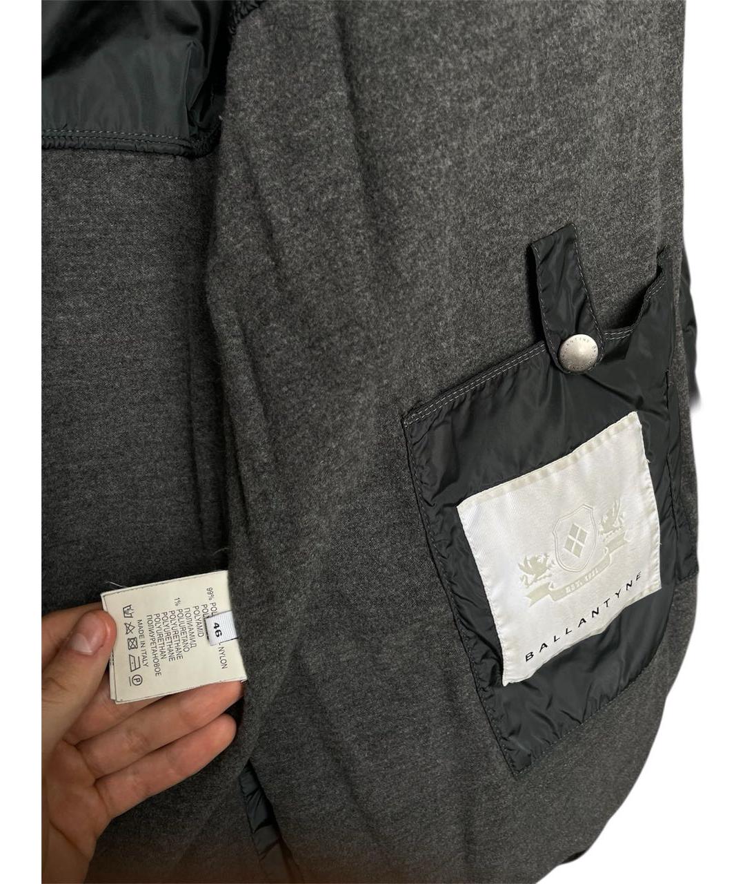 BALLANTYNE Серый полиамидовый пуховик, фото 8