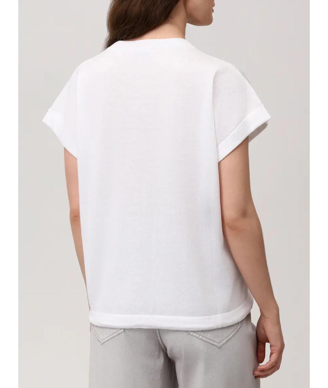 PANICALE Белая хлопковая футболка, фото 3