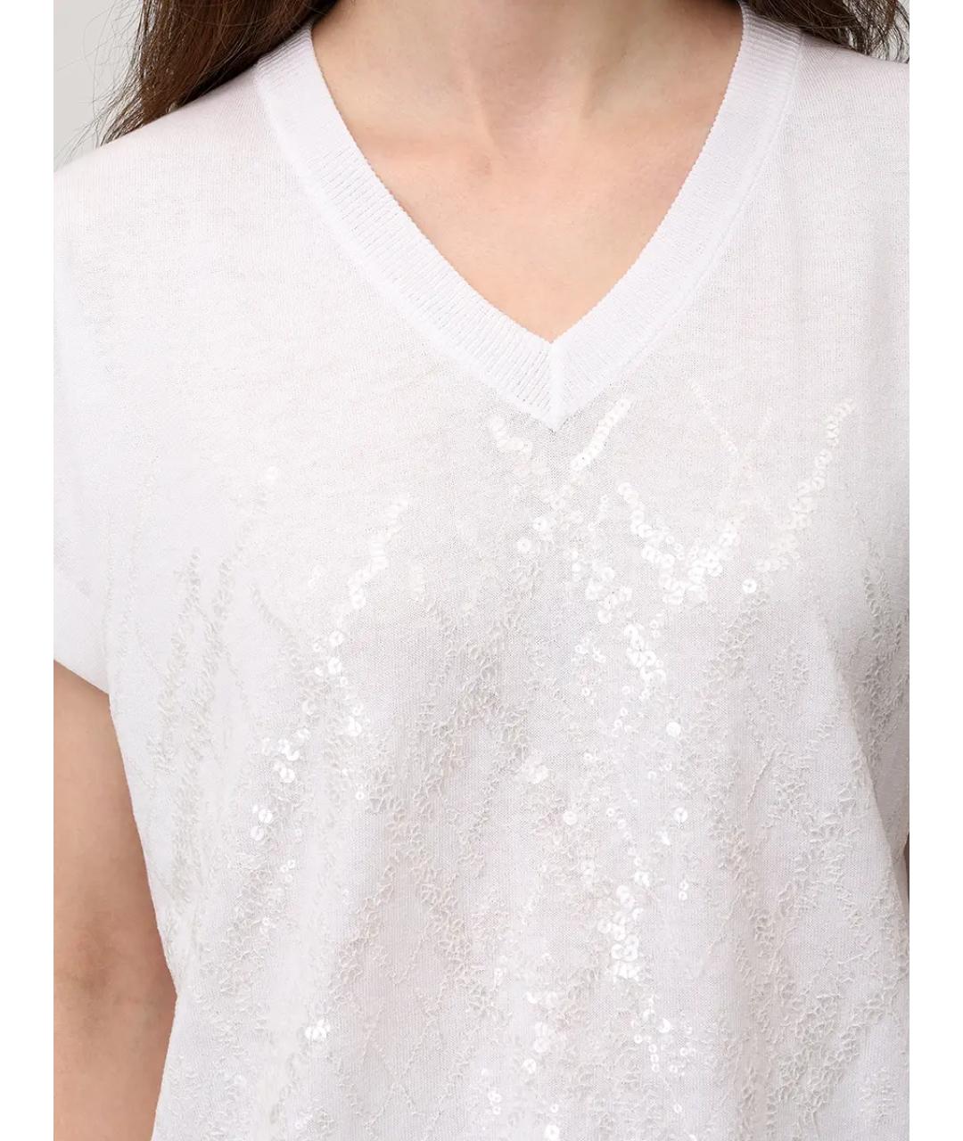 PANICALE Белая хлопковая футболка, фото 5