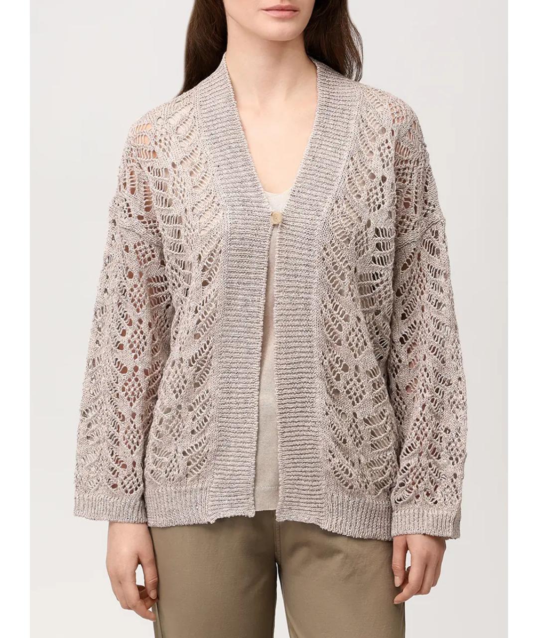 PANICALE Бежевый кардиган, фото 4