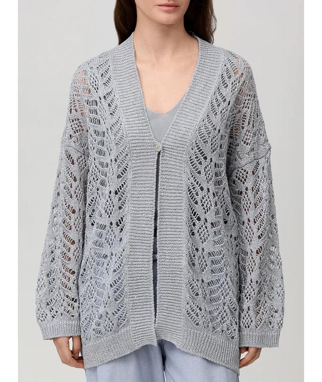 PANICALE Серый кардиган, фото 4