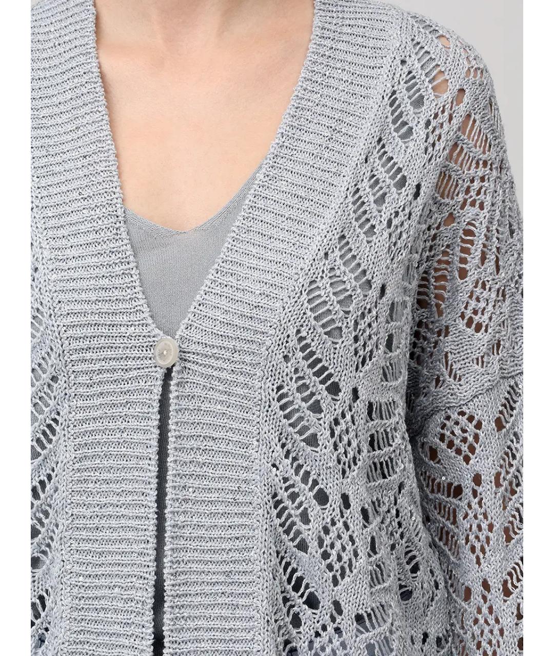 PANICALE Серый кардиган, фото 5