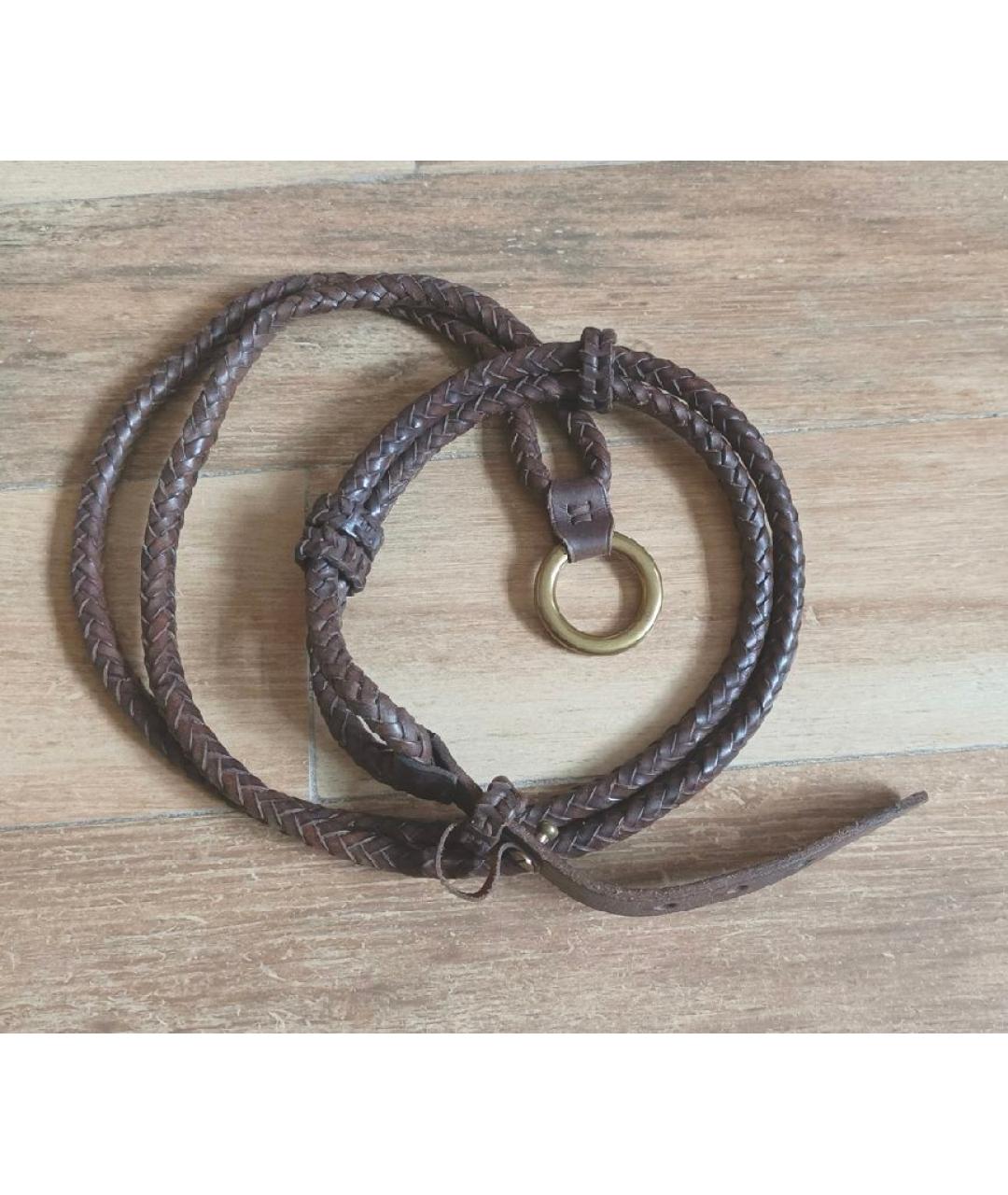 RALPH LAUREN Коричневый кожаный ремень, фото 4