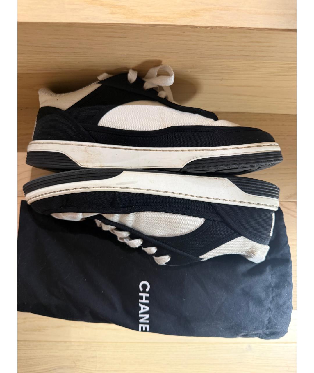 CHANEL Белые текстильные кеды, фото 8