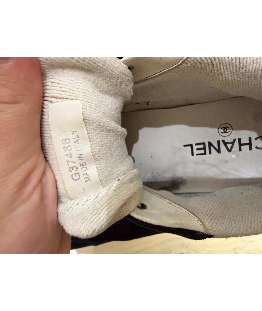 CHANEL Белые текстильные кеды, фото 6