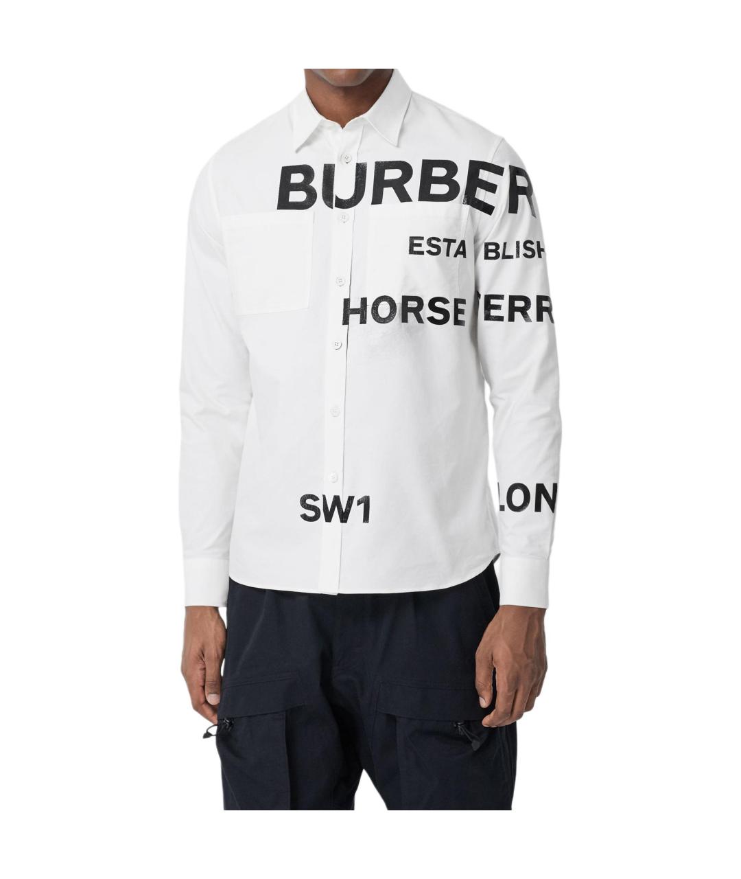 BURBERRY Белая классическая рубашка, фото 4