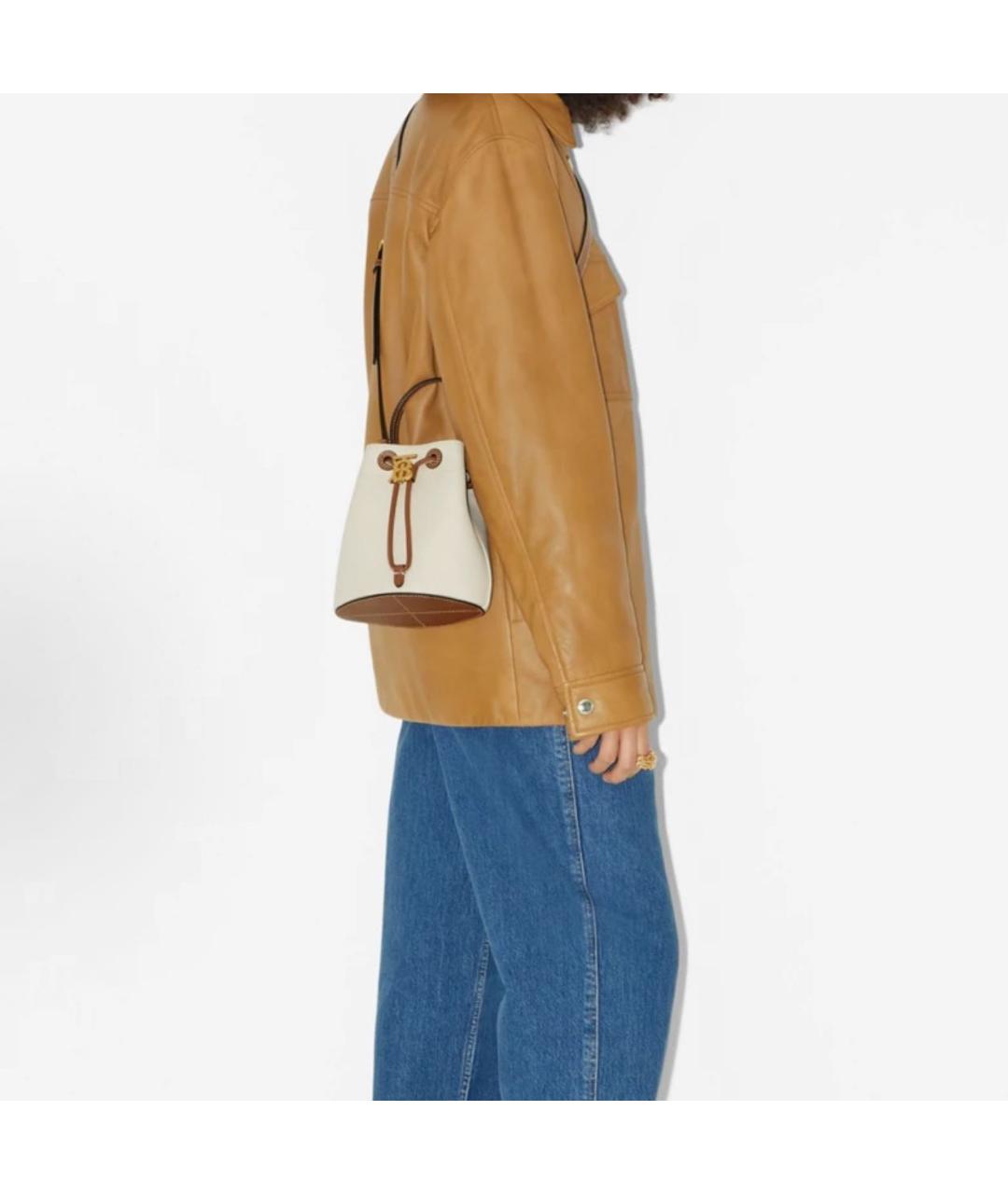 BURBERRY Бежевая сумка через плечо, фото 5